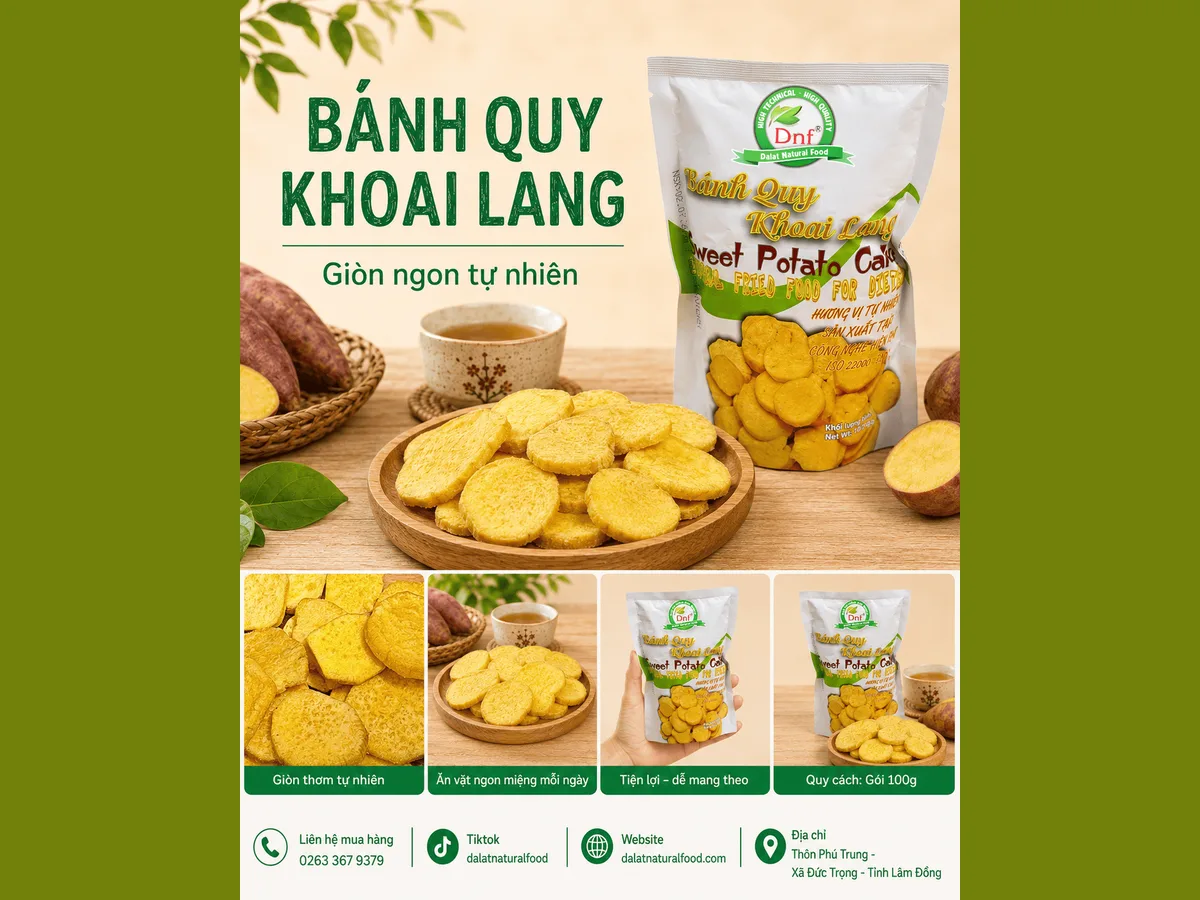 Bánh Quy Khoai Lang Nhật — ảnh 2