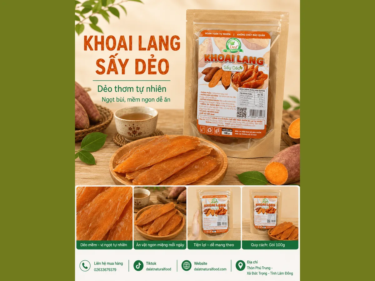 Khoai Lang Mật Sấy Dẻo — ảnh 2