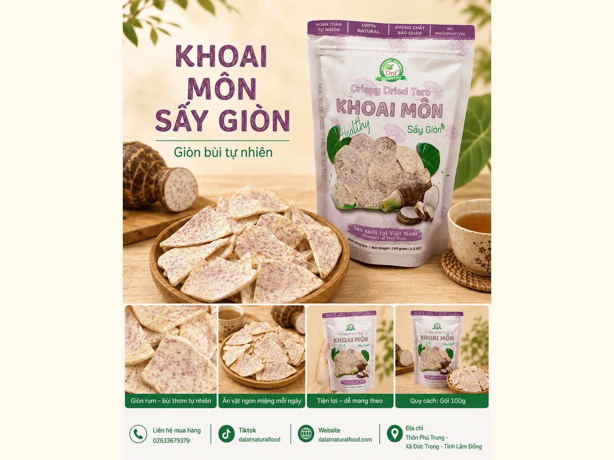 Khoai Môn Sấy Giòn — ảnh 2